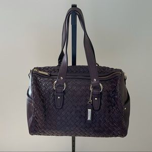 Cole Haan Heritage Weave Leather Satchel